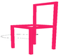 (L) Pink Neon Chair