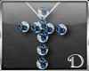 D™8-gems cross necklace