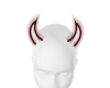 dark red horns