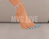 SKYBLUE Toenails