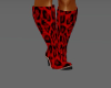 red leopard boots