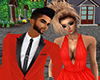 couples red dress 