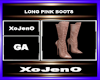 LONG PINK BOOTS