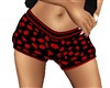 RED KISSES SPORTS SHORTS