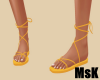 [MsK] Orange Sandals