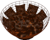 Fur Lined Basket Chair