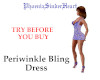 Periwinkle Bling Dress