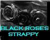 black roses strappy