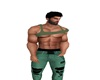 Green Ripped Jeand & Top