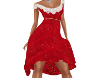 VAL'S RED FRILL DRESS