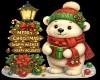 CHRISTMAS BEAR SIGN