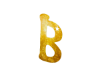 B gold sign name