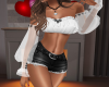 Ruffle Top Blk & Wht