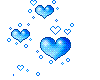 BLUE ANIMATED HEARTS