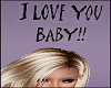 LOVE YOU HEad Sign
