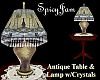 Antq Crystal Lamp/Tbl 3
