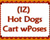 Hot Dogs Cart With Poses