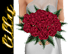 Dark red wedding bouquet