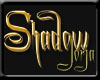 Shadow Gold Name Sticker