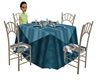 Teal Dining table