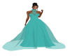 Sashay Teal Gown