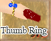 ~HB~ Thumb Ring-Blue