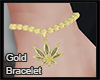 Gold Bracelet Marijuana