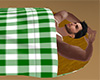 Green Sleep Bag Plaid M