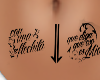 Belly arrow tattoo