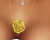 Gold Rose Necklace