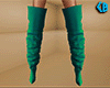 Green Thigh High Boots F