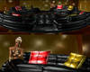 Latex Black Round Lounge