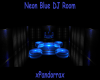 Neon Blue DJ Music Room