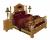 Burgundy Bed
