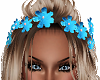 Add Blue Hair Flowers