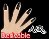 Nails, Black, Derivable