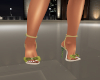 (S)Green bow heels