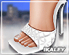 Cleo White Sandals