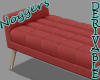 Bed End Couch Red