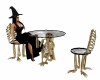 SKELETON TABLE/CHAIRS
