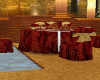 red gold table/chairs