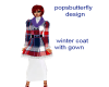 winter coat with gown