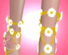 D crochet daisy heel Y