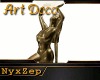 ! ART DECO LADY STATUE