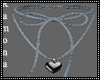 Denim Heart Choker