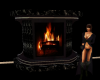 Gothica Black Fireplace