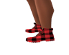 red plaid boots