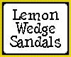 Lemon Wedge Sandals