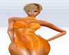 Orange Satin Fringe