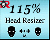 🦁 115 % Head Scaler